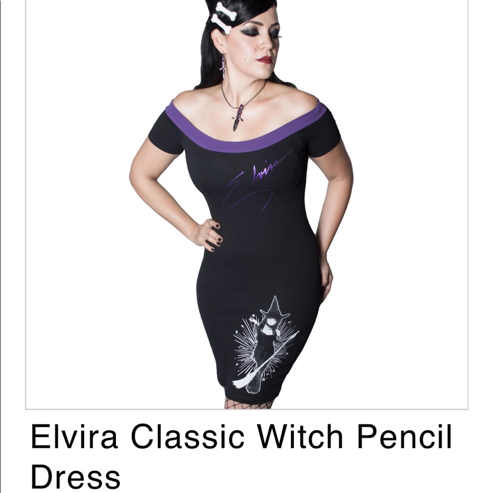 Kreepsville 666 Elvira Pencil Dress Psychobilly